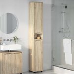 vidaXL Cabinet de salle de bain Chêne Sonoma 30 5 x 30 x 195 cm