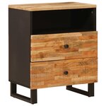 vidaXL Armoire de lit Marron 50 x 33 x 62 cm Bois de mangue massif