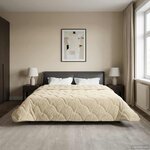 vidaXL Couette d'été 200 x 200 cm Été Crème Respirant
