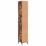 vidaXL Meuble de salle de bain haut Chêne fumé 31.5 x 33 x 190 cm