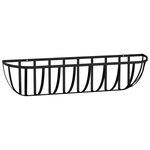 vidaXL Jardinières murales 2 Pièces en coco noir 61x19x16 cm acier