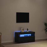 vidaXL Meuble TV Chêne noir 75 x 35 x 40 cm Bois d'ingénierie