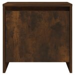 vidaXL Tables de chevet 2 Pièces chêne fumé 45x34x44 5 cm bois ingénierie