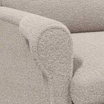 vidaXL fauteuil Gris clair 76 x 94 x 102 cm tissu