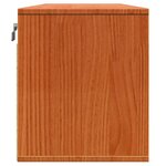 vidaXL Meuble mural Marron cire 100 x 30 x 35 cm Bois massif en pin