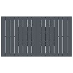 vidaXL Ensemble de Salle à Manger de Jardin de 7 Pièces en Acier Noir et Poly Rattan