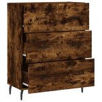 vidaXL Buffet chêne fumé 69 5x34x90 cm bois d'ingénierie