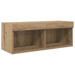 vidaXL Meubles TV muraux Chêne artisanal Bois d'ingénierie