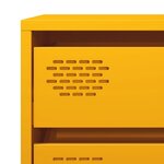 vidaXL Buffet jaune moutarde 68x39x58 5 cm acier laminé à froid