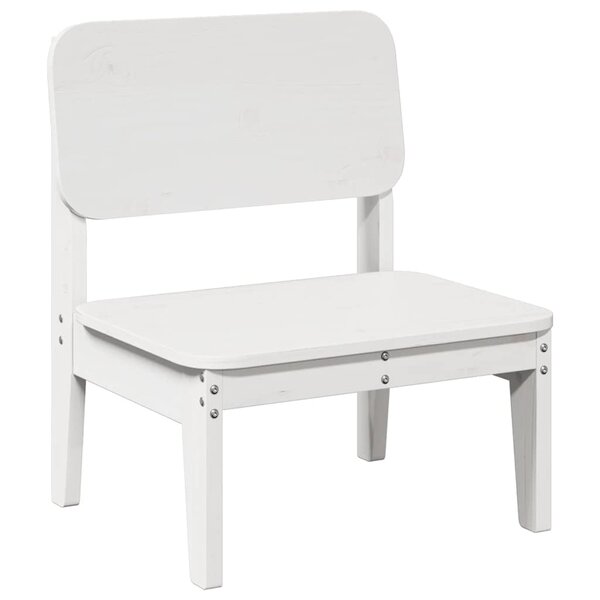 vidaXL Chaise de jardin blanc 60x52 5x72 cm bois de pin massif