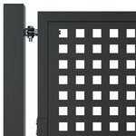 vidaXL Portail de jardin anthracite 105x250 cm acier