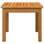 Table d'appoint vidaXL 45x45x38 cm en bois massif d'acacia