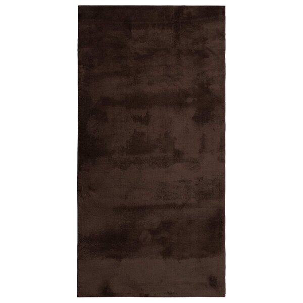 vidaXL Tapis de surface HUARTE Marron 150 x 80 cm Polyester