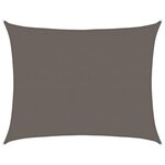 vidaXL Voile d'ombrage 160 g/m² Anthracite 6x8 m PEHD