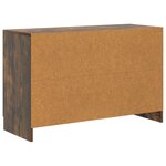 vidaXL Buffet Chêne fumé 89 x 34 5 x 57 cm Bois d'ingénierie