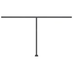 vidaXL Auvent automatique capteur de vent et LED 400x350 cm Anthracite