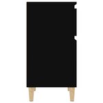 vidaXL Tables de chevet 2 Pièces noir 40x35x70 cm