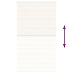 vidaXL Store zèbre beige marbré largeur du tissu 125 9 cm polyester