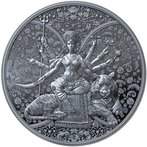 Monnaie DURGA Hindu Religion 1 Oz Argent 2000 Francs Cameroon 2026