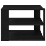 vidaXL Table Basse Chêne noir 59 5 x 59 5 x 40 cm Bois d'ingénierie