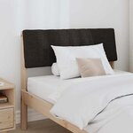 vidaXL Tête de lit capitonnée Noir 90 cm Pin massif