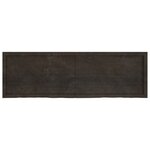 vidaXL Étagère murale marron foncé bois chêne massif traité