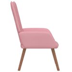 vidaXL Chaise de relaxation Rose Velours