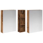vidaXL Ensemble de Meubles de Salle de Bain 3 Pièces 120 x 14 5 x 70 cm