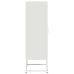 vidaXL Buffet haut blanc 36x39x123 cm acier