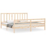 vidaXL Cadre de lit sans matelas 200x200 cm bois massif de pin