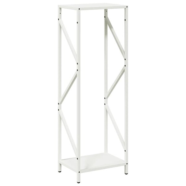vidaXL Portant de bois chauffage blanc 34x25x100 cm
