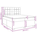 vidaXL Sommier à lattes de lit et matelas Bleu 200x200 cm velours