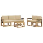 vidaXL Ensemble de canapés d'extérieur 6 pc