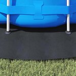 vidaXL Tapis de piscine Noir Ø 366 cm Géotextile en polyester