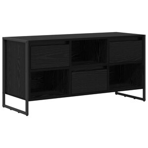 vidaXL Meuble TV Chêne noir 100 x 36 x 49 5 cm Bois d'ingénierie
