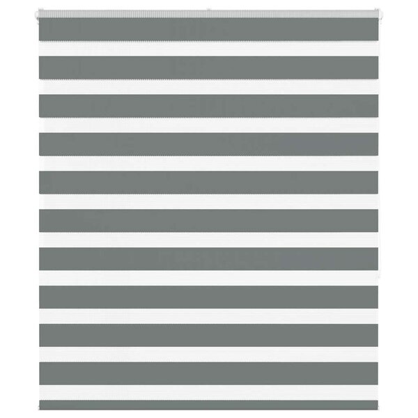 vidaXL Store zèbre gris foncé largeur du tissu 125 9 cm polyester