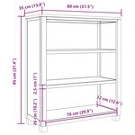 vidaXL Armoire avec stockage Marron Bois d'ingénierie
