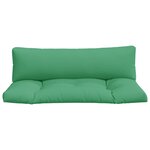 vidaXL Coussins de palette lot de 2 vert tissu