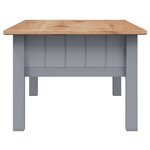 vidaXL Table basse Gris 100x60x43 5 cm Pin massif Assortiment Panama