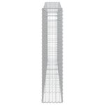 vidaXL Paniers à gabions arqués 2 Pièces 400x30x140/160 cm Fer galvanisé