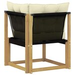 vidaXL Canapé d'angle extérieur Blanc