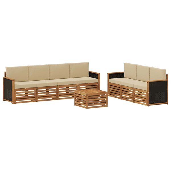 vidaXL Ensembles de canapés 8 pc Bois d'Acacia Massif