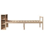 vidaXL Lit bibliothèque sans matelas 90x190 cm bois de pin massif