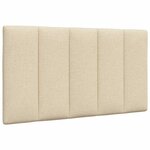 vidaXL Lit avec matelas crème 90x200 cm tissu