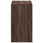 vidaXL Meuble TV avec LED chêne marron 91x34x61 cm bois d'ingénierie