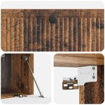 vidaXL Meuble TV mural Bois ancien 78 5 x 41 x 30 cm Bois d'ingénierie