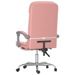 Fauteuil de massage inclinable de bureau informatique étude Rose similicuir rose 02_0025392