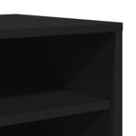 vidaXL Armoire à chaussures Noir 60x35x70 cm Bois d’ingénierie