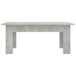 vidaXL Table basse Gris béton 100x60x42 cm Bois d’ingénierie