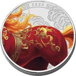 Pièce de monnaie en Argent 2 Dollars – 1 Dollar – 0.5 Dollars – 0.25 Dollars g 3.11 (1/10 oz) - 7.77 (1/4 oz) - 15.51 (1/2 oz) - 31.1 (1 oz) Millésime 2026 HORSE